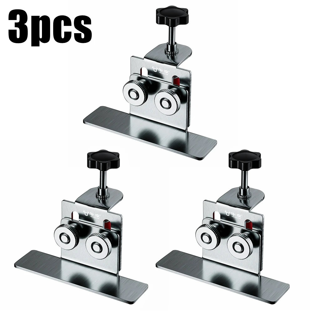 Cabinet Door Installation Tool Stainless Steel Cabinet Frame Fixture Household Portable Cabinet Door Mounting Jig Bracket