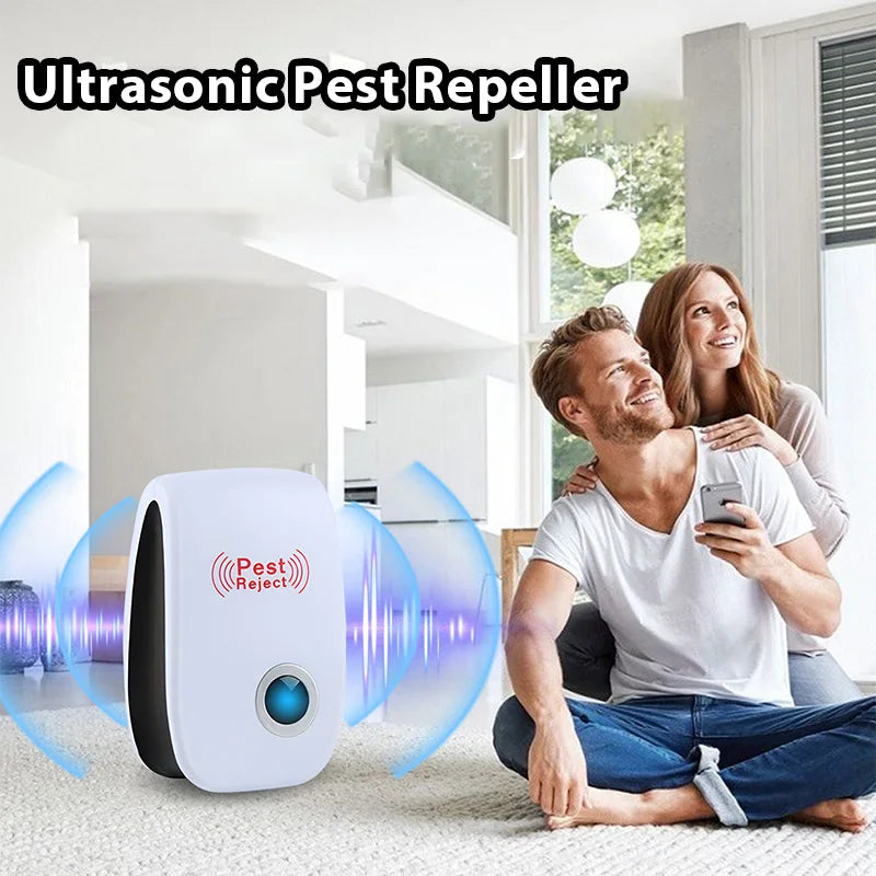 2/4/6pcs Pest Reject Ultrasound Mouse Cockroach Repeller Device Insect Rats Spiders Mosquito Killer Pest Control Household Pest