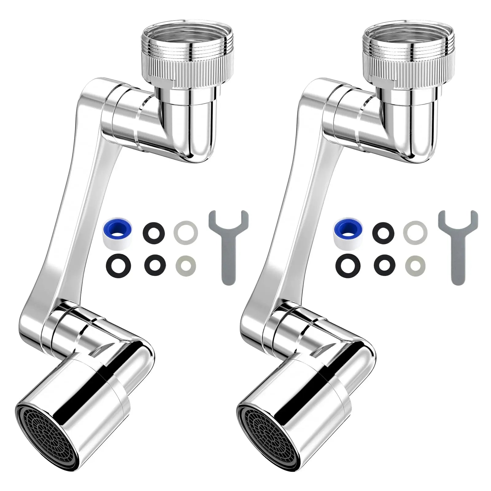 1080° Universal Rotation Faucet Extender Dual Mode Sprayer Head Kitchen Robot Arm Extension Taps Bathroom Swivel Faucet