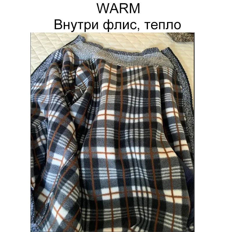 2025 New Men's Sweaters Autumn Winter Warm Zipper Cardigan Sweaters Man Casual Knitwear Sweatercoat