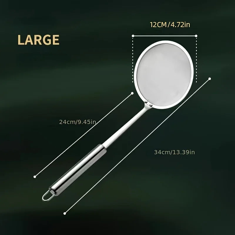 Fine Mesh 304 Stainless Steel Strainer Sieve Juice Egg Filter Colanders Coffee Tea Vegtables Filtering Food Kitchen Accessories