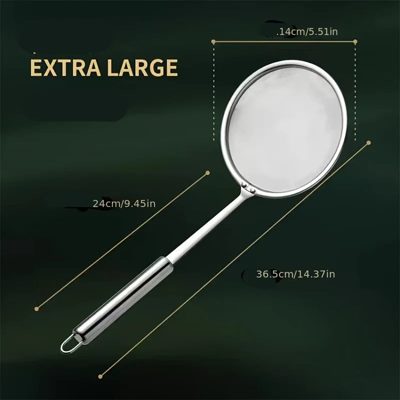 Fine Mesh 304 Stainless Steel Strainer Sieve Juice Egg Filter Colanders Coffee Tea Vegtables Filtering Food Kitchen Accessories