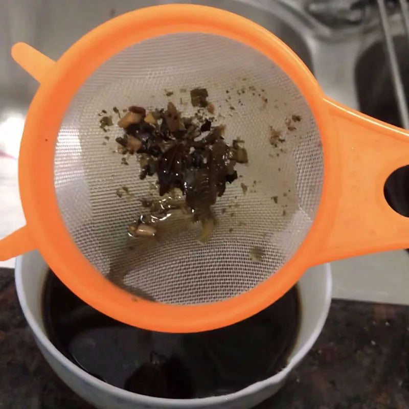 Set of 4 Multi-purpose Mesh Filter with Handle - Perfect for Tea, Juice, Flour, Soy Milk, Etc. - Kitchen Gadgets, Easy To Filter