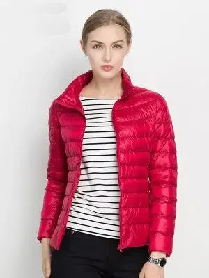 Women Winter Coat 2024 New Ultra Light White Duck Down Jacket Slim Women Winter Puffer Jacket Portable Windproof Down Coat