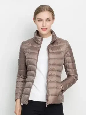 Women Winter Coat 2024 New Ultra Light White Duck Down Jacket Slim Women Winter Puffer Jacket Portable Windproof Down Coat