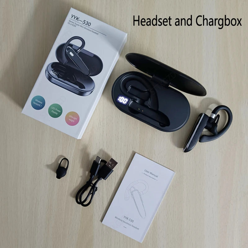 Wireless Bluetooth Headphones With Microphon Earphone ENC Noise Cancelling Handsfree Talking Headset Busines Auriculares Driving