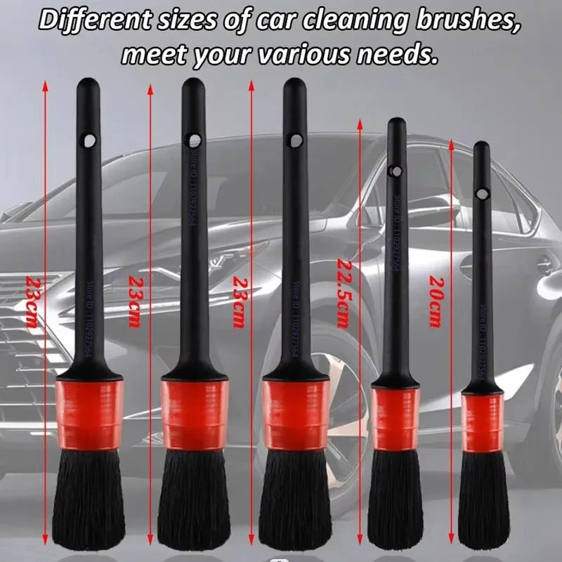 New Car Cleaning Kit Scrubber Zfouek Drill Detailing Brush Set Air Conditioner Vents Towel Polisher Car Auto Detailing Tools