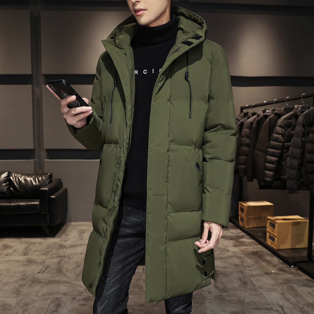 New Fashion High Quality Long Cotton-padded  Warm Coat