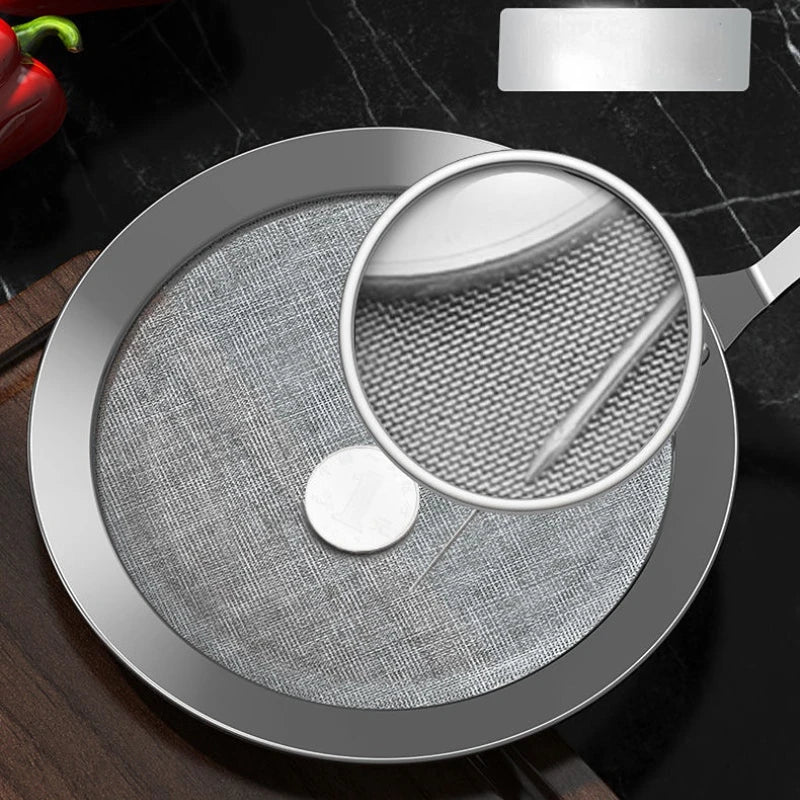 Fine Mesh 304 Stainless Steel Strainer Sieve Juice Egg Filter Colanders Coffee Tea Vegtables Filtering Food Kitchen Accessories