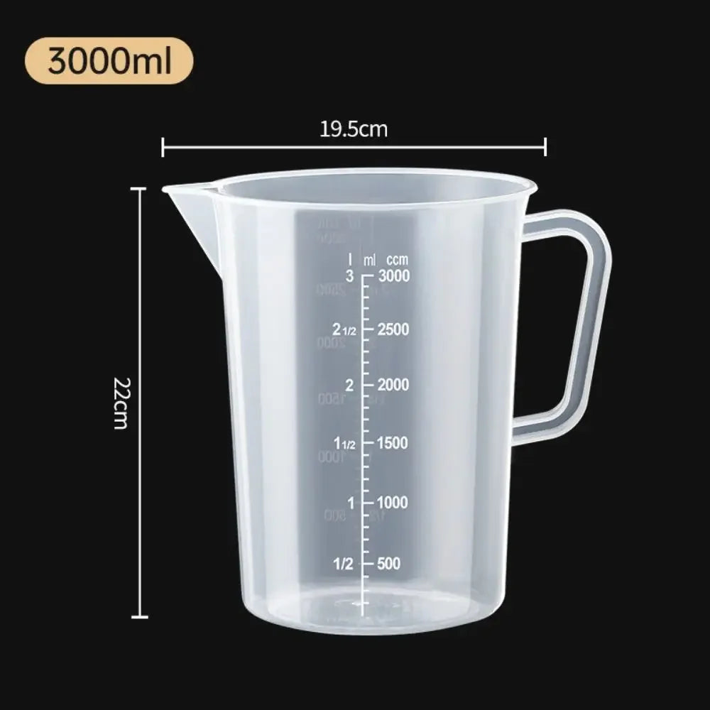 100-5000ml Thickened Plastic Measuring Cup with Scale Food Grade Measuring Cup Experimental Measuring Cup Beaker Plastic Cup