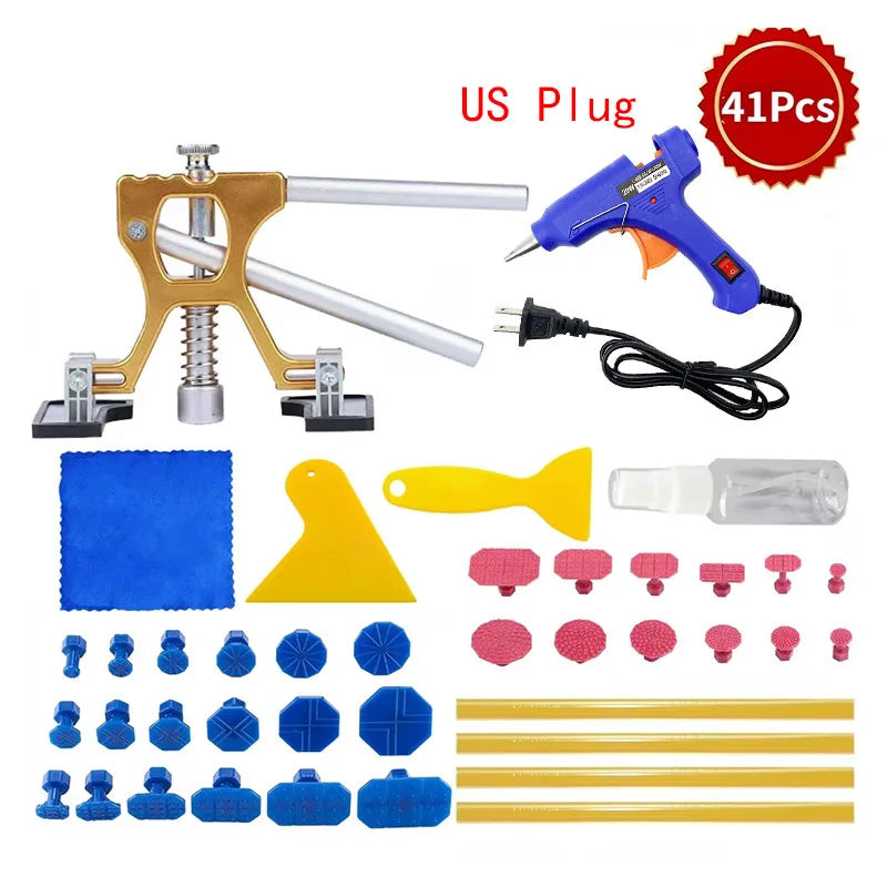 PWS New Adjustable Car Dent Repair Tools  Glue Gun Auto Dent Removal Kit Automotive Paintless Dent Repair Kit for Vehicle