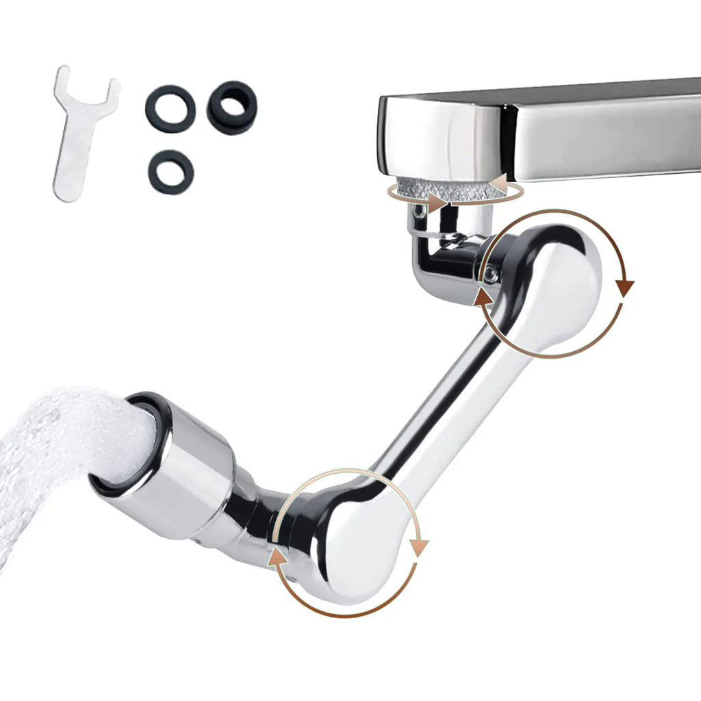 1080° Universal Rotation Faucet Extender Dual Mode Sprayer Head Kitchen Robot Arm Extension Taps Bathroom Swivel Faucet