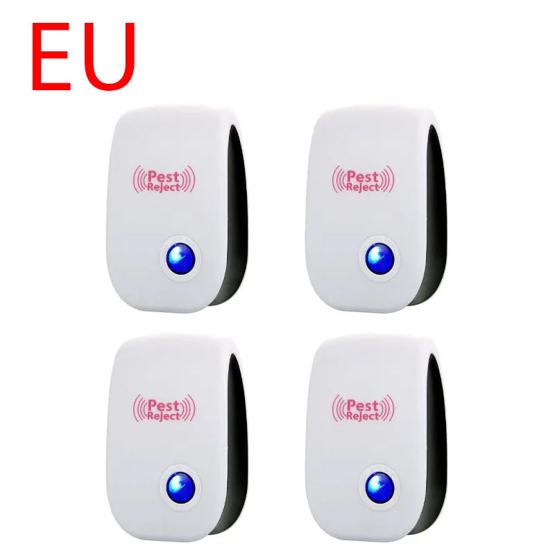 2/4/6pcs Pest Reject Ultrasound Mouse Cockroach Repeller Device Insect Rats Spiders Mosquito Killer Pest Control Household Pest